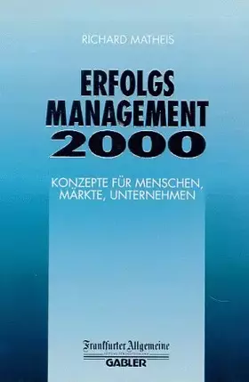 Couverture du produit · Erfolgsmanagement 2000