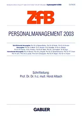 Couverture du produit · Personalmanagement 2003 (ZfB Special Issue)