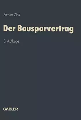 Couverture du produit · Der Bausparvertrag