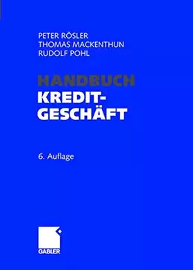 Couverture du produit · Handbuch Kreditgeschäft