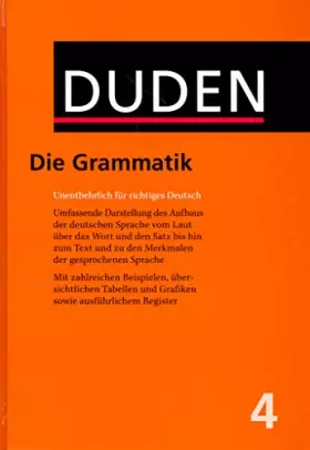 Couverture du produit · Der Duden.: Bd. 4 Die Grammatik.