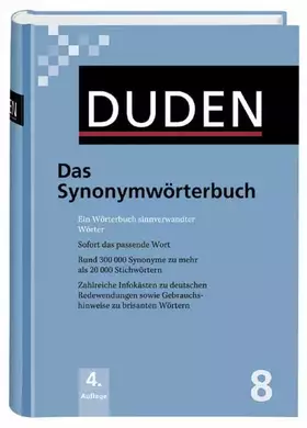 Couverture du produit · Das Synonymwörterbuch