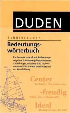 Couverture du produit · (Duden) Schülerduden, Bedeutungswörterbuch