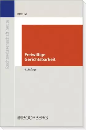 Couverture du produit · Freiwillige Gerichtsbarkeit (Rechtswissenschaft heute)