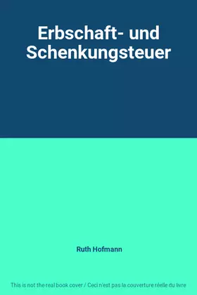 Couverture du produit · Erbschaft- und Schenkungsteuer