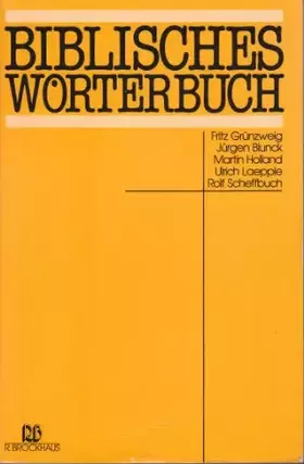 Couverture du produit · Biblisches Wörterbuch
