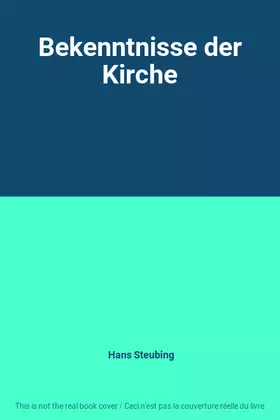 Couverture du produit · Bekenntnisse der Kirche