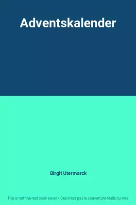 Couverture du produit · Adventskalender