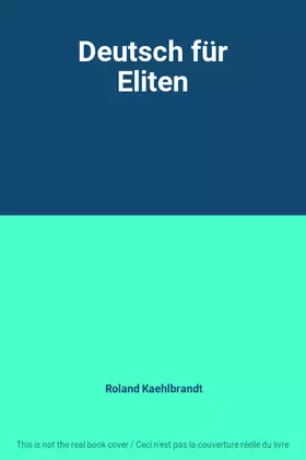 Couverture du produit · Deutsch für Eliten