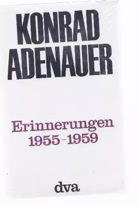 Couverture du produit · Erinnerungen 1955 -1959