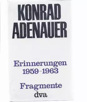 Couverture du produit · Erinnerungen 1959-1963: Band 4