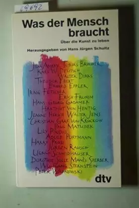 Couverture du produit · Was der Mensch braucht