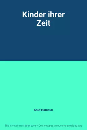 Couverture du produit · Kinder ihrer Zeit