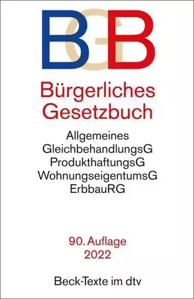 Couverture du produit · Bürgerliches Gesetzbuch BGB