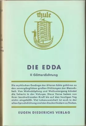 Couverture du produit · Edda II. Götter- u. Spruchdichtung