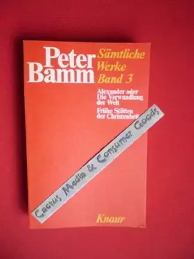 Couverture du produit · Sämtliche Werke;