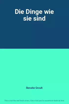 Couverture du produit · Die Dinge wie sie sind