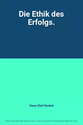 Couverture du produit · Die Ethik des Erfolgs.