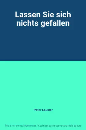Couverture du produit · Lassen Sie sich nichts gefallen