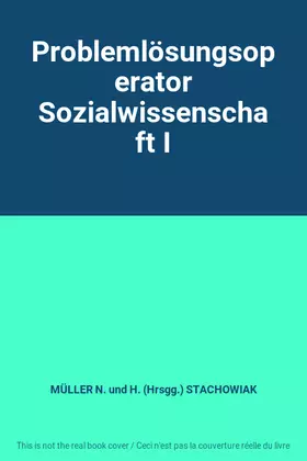 Couverture du produit · Problemlösungsoperator Sozialwissenschaft I