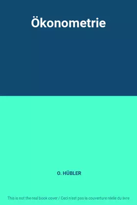 Couverture du produit · Ökonometrie