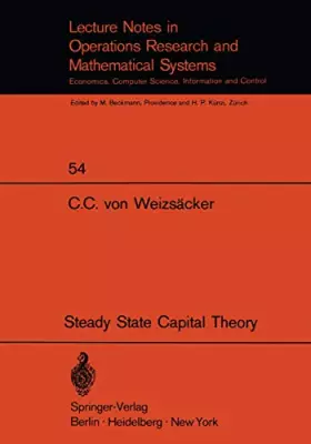 Couverture du produit · Steady State Capital Theory
