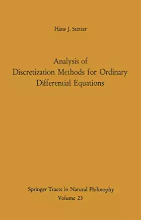 Couverture du produit · Analysis of Discretization Methods for Ordinary Differential Equations