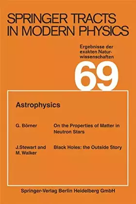 Couverture du produit · Astrophysics. (Springer tracts in modern physics, vol.69)