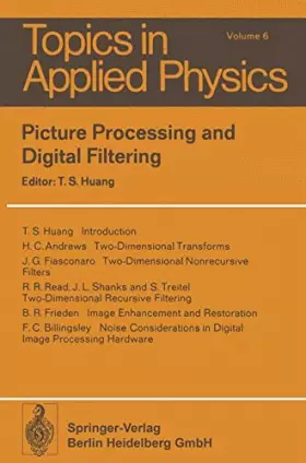 Couverture du produit · Picture Processing and Digital Filtering