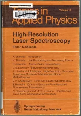 Couverture du produit · High-Resolution Laser Spectroscopy