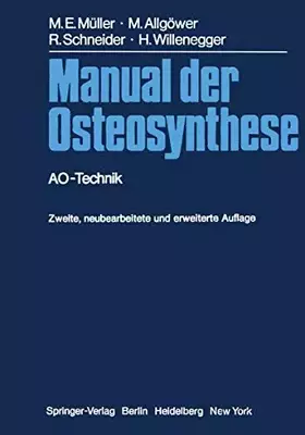 Couverture du produit · Manual der Osteosynthese: AO-Technik