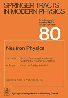 Couverture du produit · Neutron Physics