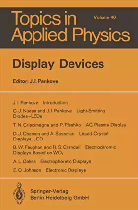 Couverture du produit · Display Devices