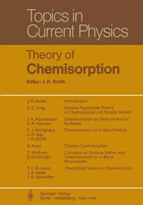 Couverture du produit · Theory of Chemisorption