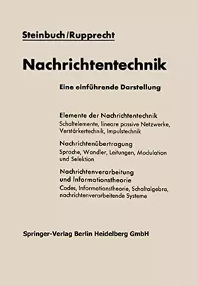 Couverture du produit · Nachrichtentechnik: Eine einführende Darstellung (German Edition)