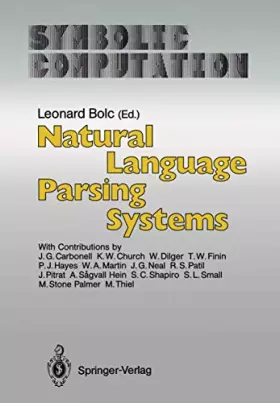 Couverture du produit · Natural Language Parsing Systems