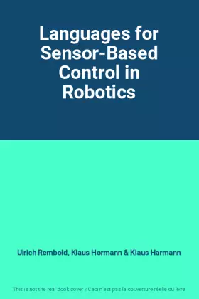 Couverture du produit · Languages for Sensor-Based Control in Robotics