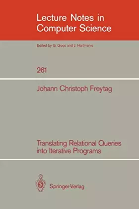Couverture du produit · Translating Relational Queries into Iterative Programs