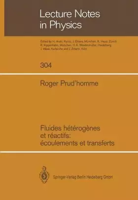 Couverture du produit · Fluides Heterogenes Et Reactifs: Ecoulements Et Transferts