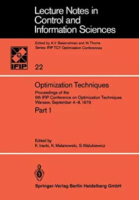 Couverture du produit · Optimization Techniques