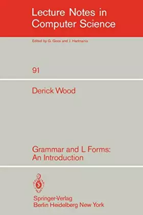 Couverture du produit · Grammar and L Forms: An Introduction (Lecture Notes in Computer Science)