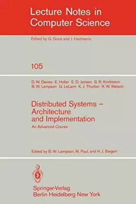 Couverture du produit · Distributed Systems - Architecture and Implementation: An Advanced Course