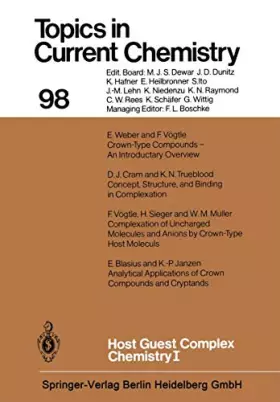 Couverture du produit · Host Guest Complex Chemistry