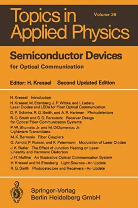 Couverture du produit · Semiconductor Devices for Optical Communication