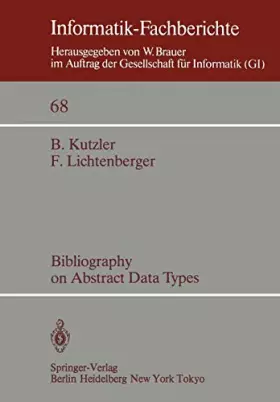 Couverture du produit · Bibliography on Abstract Data Types