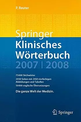 Couverture du produit · Springer Klinisches Warterbuch