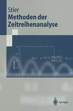 Couverture du produit · Methoden der Zeitreihenanalyse (Springer-Lehrbuch)