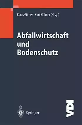 Couverture du produit · Abfallwirtschaft und Bodenschutz (VDI-Buch)