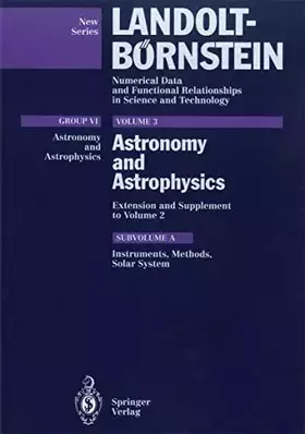 Couverture du produit · Instruments, Methods, Solar System (Astronomy and Astrophysics)