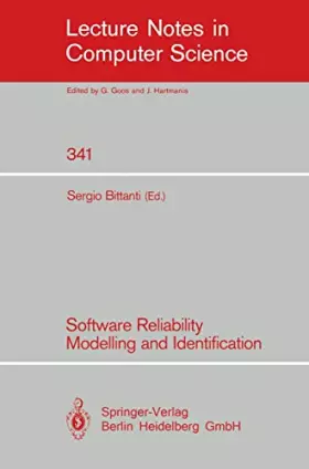 Couverture du produit · Software Reliability Modelling and Identification